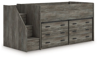 Frandern Loft Bed with Drawer Storage - Furniture World