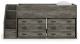 Frandern Loft Bed with Drawer Storage - Furniture World