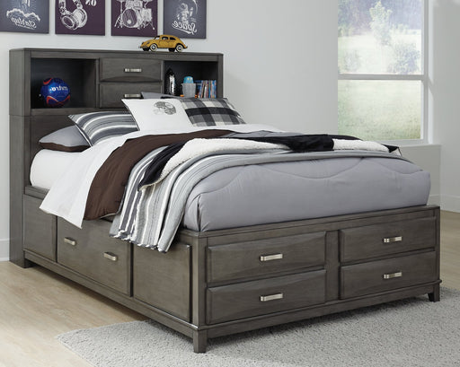 Caitbrook Storage Bed with 7 Drawers - Furniture World