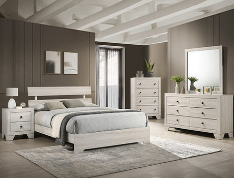 Atticus Full Platform Bed White - Furniture World
