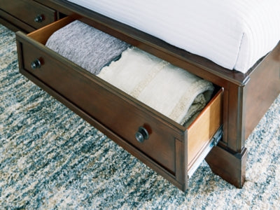 Trellington Sleigh Storage Bed - Furniture World