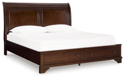 Trellington Sleigh Storage Bed - Furniture World
