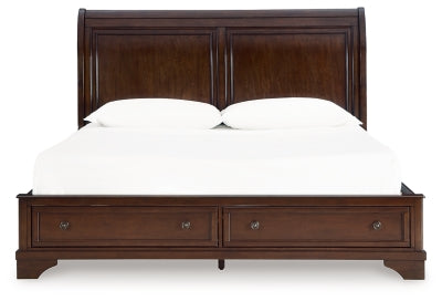 Trellington Sleigh Storage Bed - Furniture World