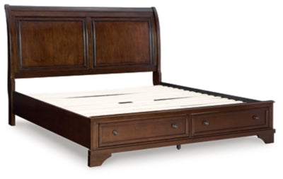 Trellington Sleigh Storage Bed - Furniture World