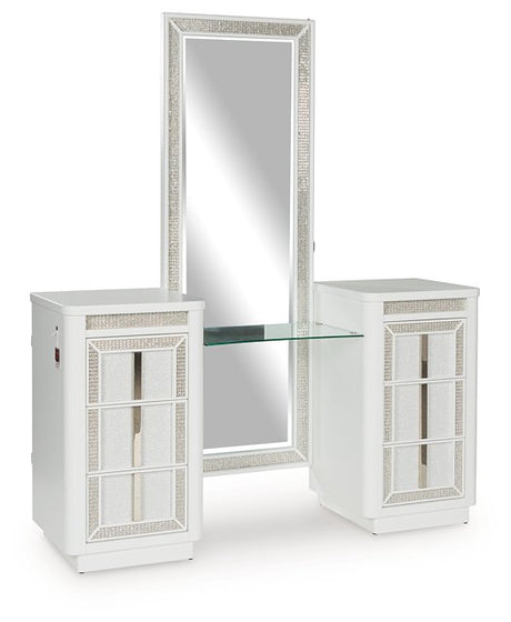 Chalanna Vanity with Mirror - Furniture World