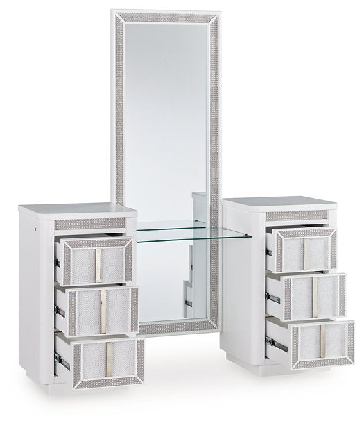 Chalanna Vanity with Mirror - Furniture World
