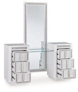 Chalanna Vanity with Mirror - Furniture World