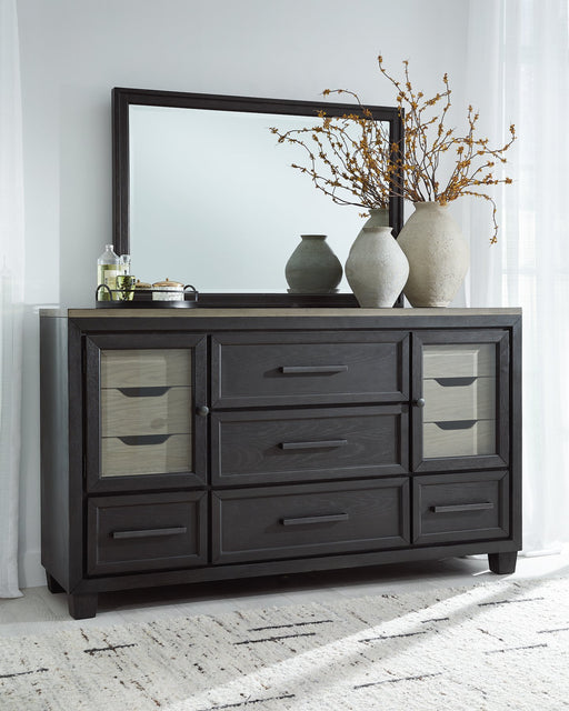 Foyland Dresser and Mirror - Furniture World