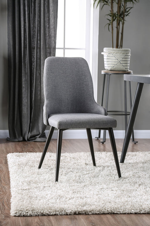 Vilhelm I Gray Side Chair (2/CTN) - Furniture World