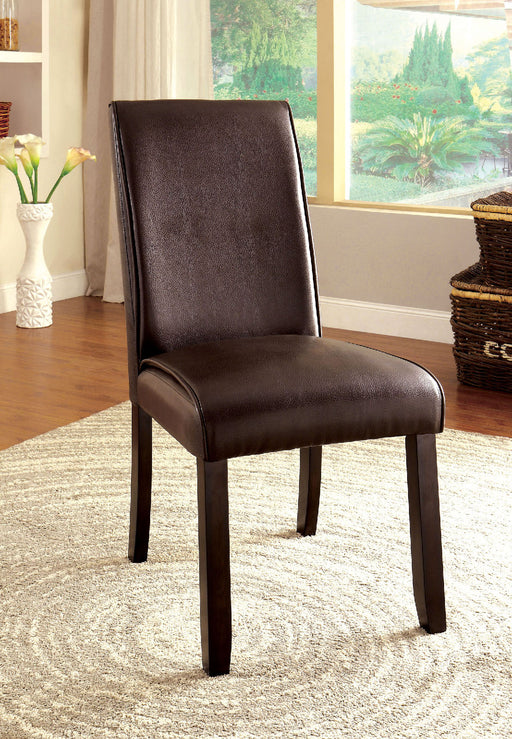 GLADSTONE I Dark Walnut Side Chair (2/CTN) - Furniture World