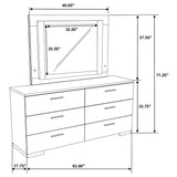 Felicity Dresser with LED Mirror - Furniture World