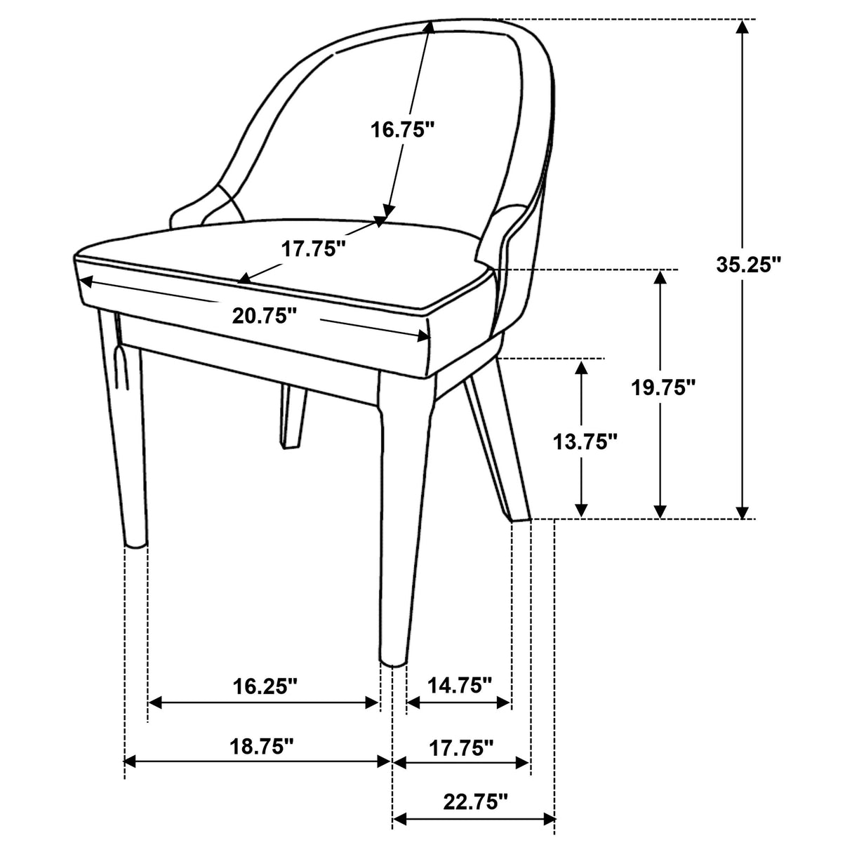 Reseda Dining Side Chair - Furniture World
