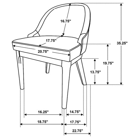 Reseda Dining Side Chair - Furniture World