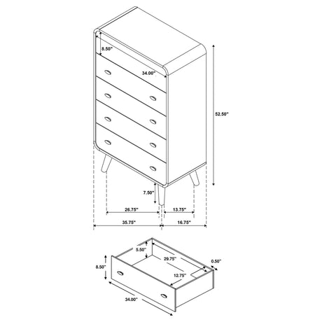 Robyn Chest of Drawers - Furniture World