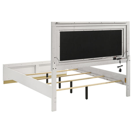Caraway Panel Bed with LED Lighting - Furniture World