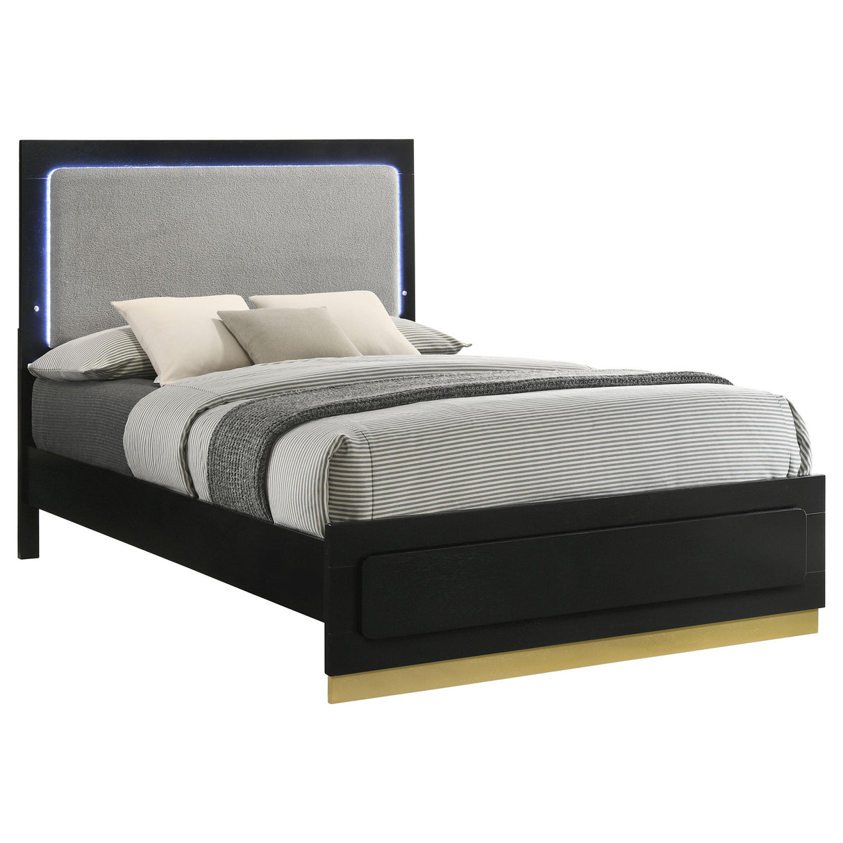 Caraway Panel Bed with LED Lighting - Furniture World