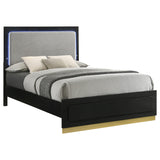 Caraway Panel Bed with LED Lighting - Furniture World