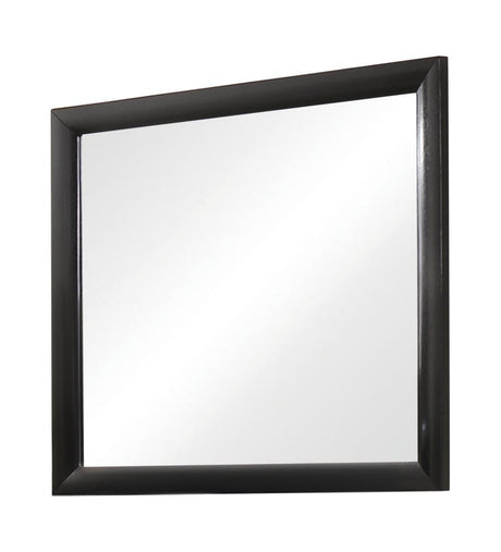 Briana Rectangle Dresser Mirror Black - Furniture World