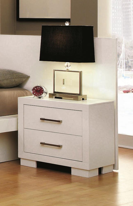 Jessica Nightstand Panels White (Set of 2) - Furniture World