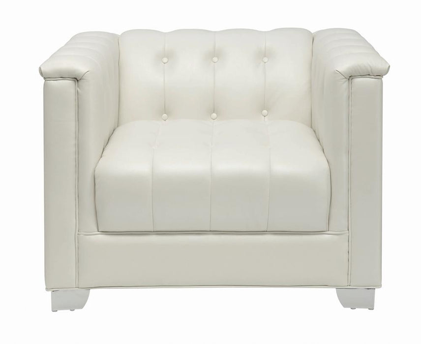 Chaviano Contemporary White Chair
