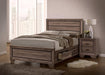 Kauffman California King, E.king, & Queen Panel Bed Washed Taupe - Furniture World