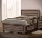 Kauffman California King, E.king, & Queen Panel Bed Washed Taupe - Furniture World