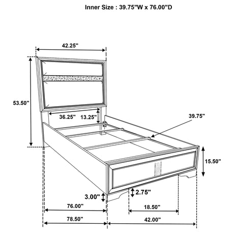 Miranda Panel Bed - Furniture World