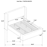 Alamosa Wingback Platform Bed - Furniture World