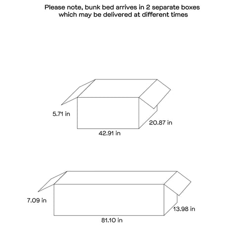 Ryder Bunk Bed with Mattress - Furniture World