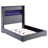 Tisdall Wingback Bed with Flame Visualizer - Furniture World