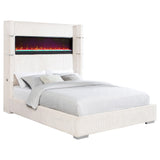 Tisdall Wingback Bed with Flame Visualizer - Furniture World