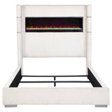 Tisdall Wingback Bed with Flame Visualizer - Furniture World