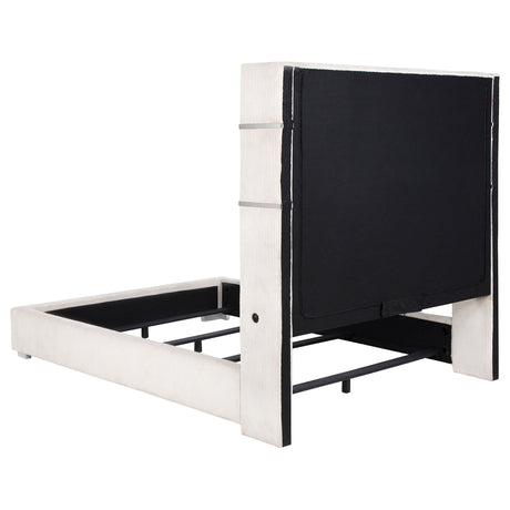 Tisdall Wingback Bed with Flame Visualizer - Furniture World