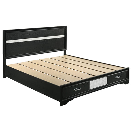 Miranda Panel Platform Storage Bed - Furniture World