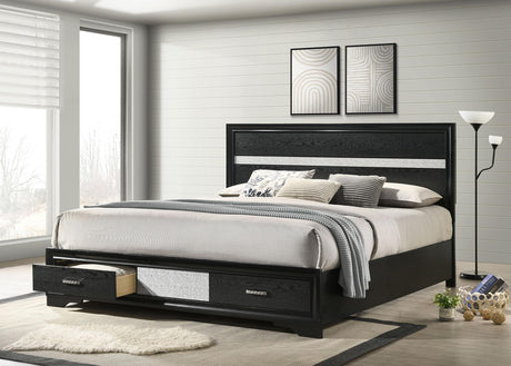 Miranda Panel Platform Storage Bed - Furniture World
