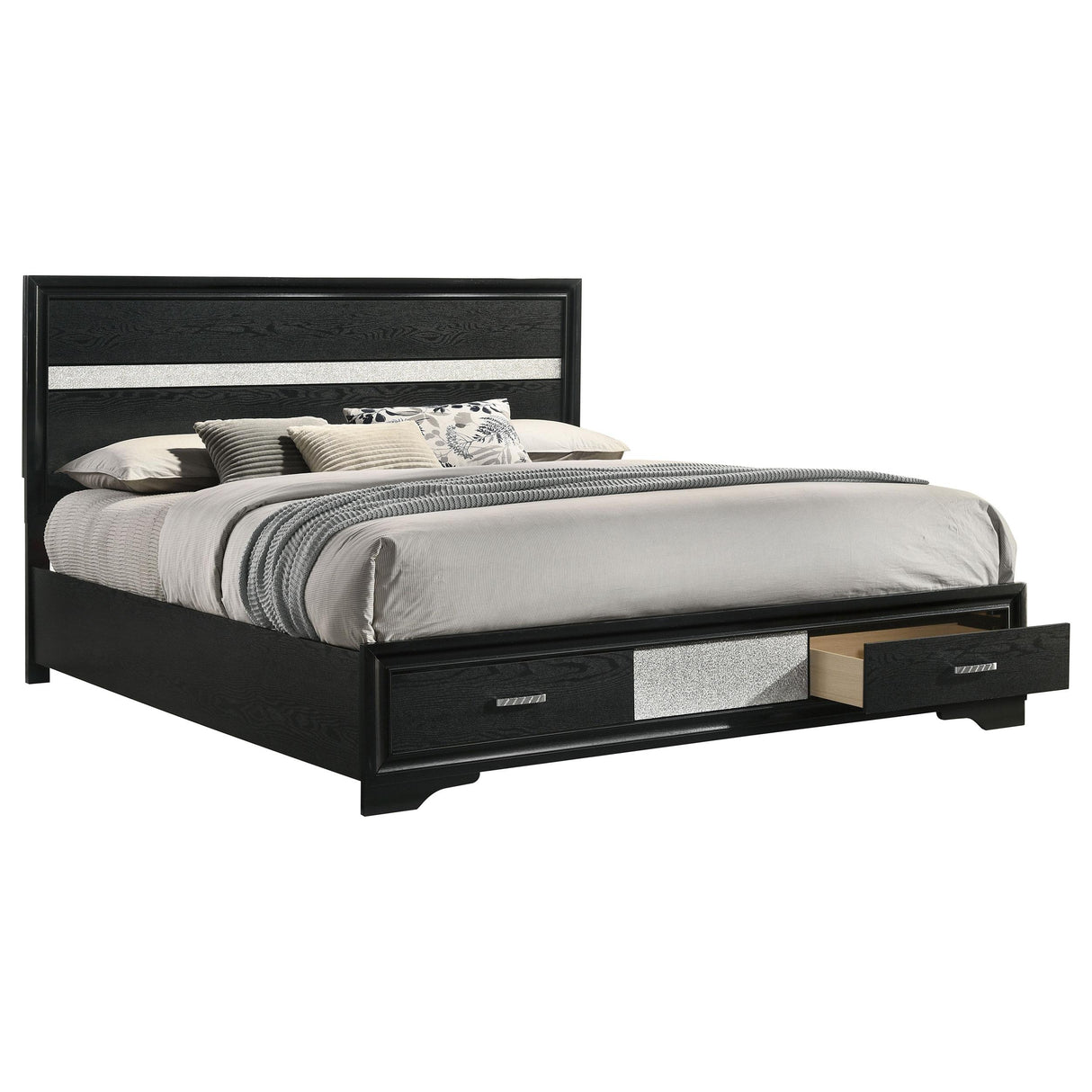 Miranda Panel Platform Storage Bed - Furniture World