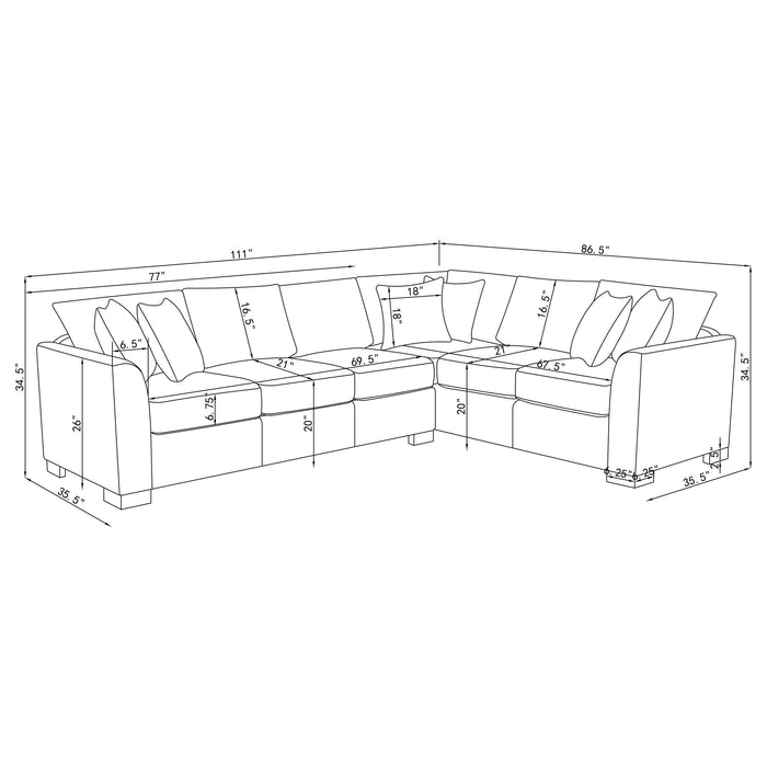 Ashford Fold-Out Sleeper Sectional Sofa