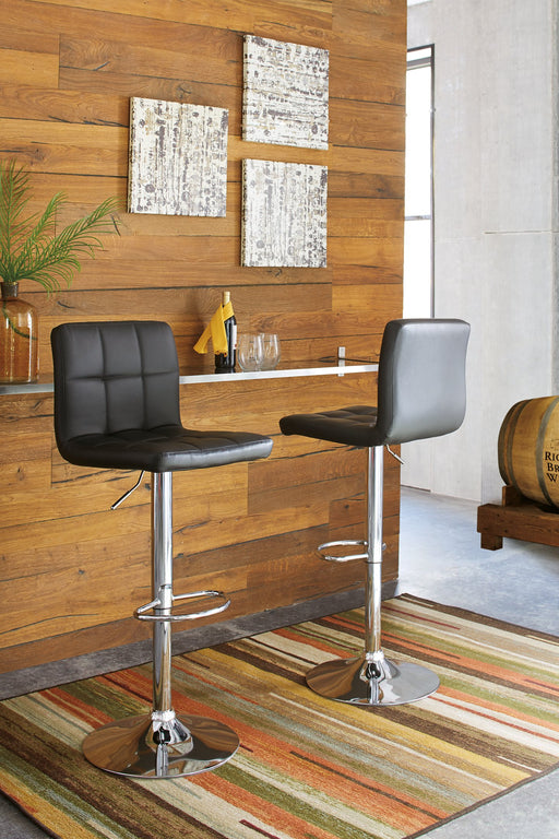 Bellatier Adjustable Height Bar Stool - Furniture World