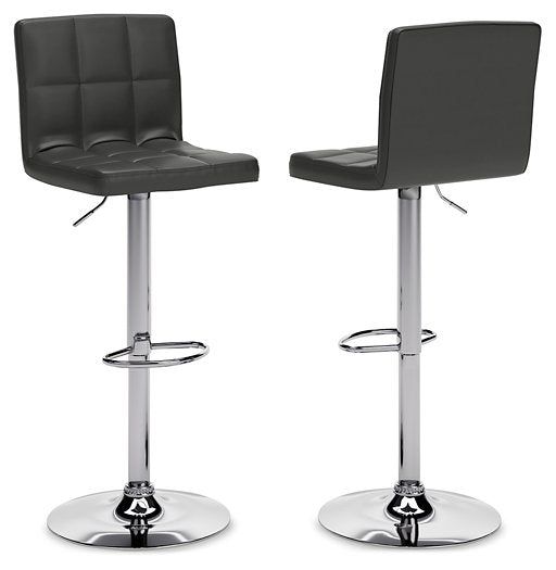 Bellatier Adjustable Height Bar Stool - Furniture World