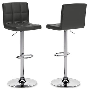 Bellatier Adjustable Height Bar Stool - Furniture World