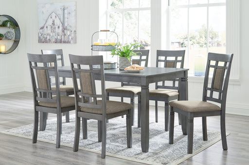 Jayemyer Dining Table and Chairs (Set of 7) - Furniture World