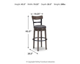 Caitbrook Bar Height Bar Stool - Furniture World
