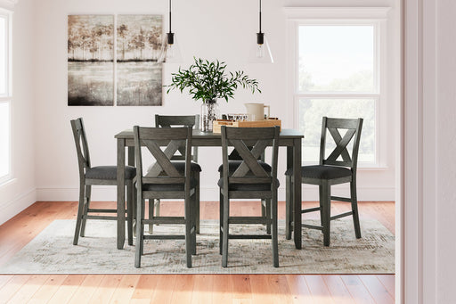 Caitbrook Counter Height Dining Table and Bar Stools (Set of 7) - Furniture World