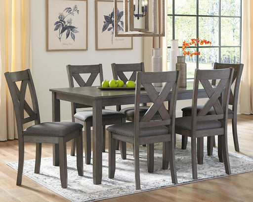 Caitbrook Dining Table and Chairs (Set of 7) - Furniture World