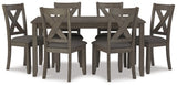Caitbrook Dining Table and Chairs (Set of 7) - Furniture World