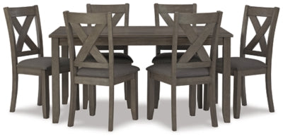 Caitbrook Dining Table and Chairs (Set of 7) - Furniture World