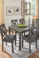 Caitbrook Dining Table and Chairs (Set of 7) - Furniture World