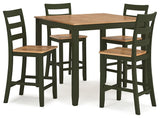Gesthaven Counter Height Dining Table and 4 Barstools (Set of 5) - Furniture World
