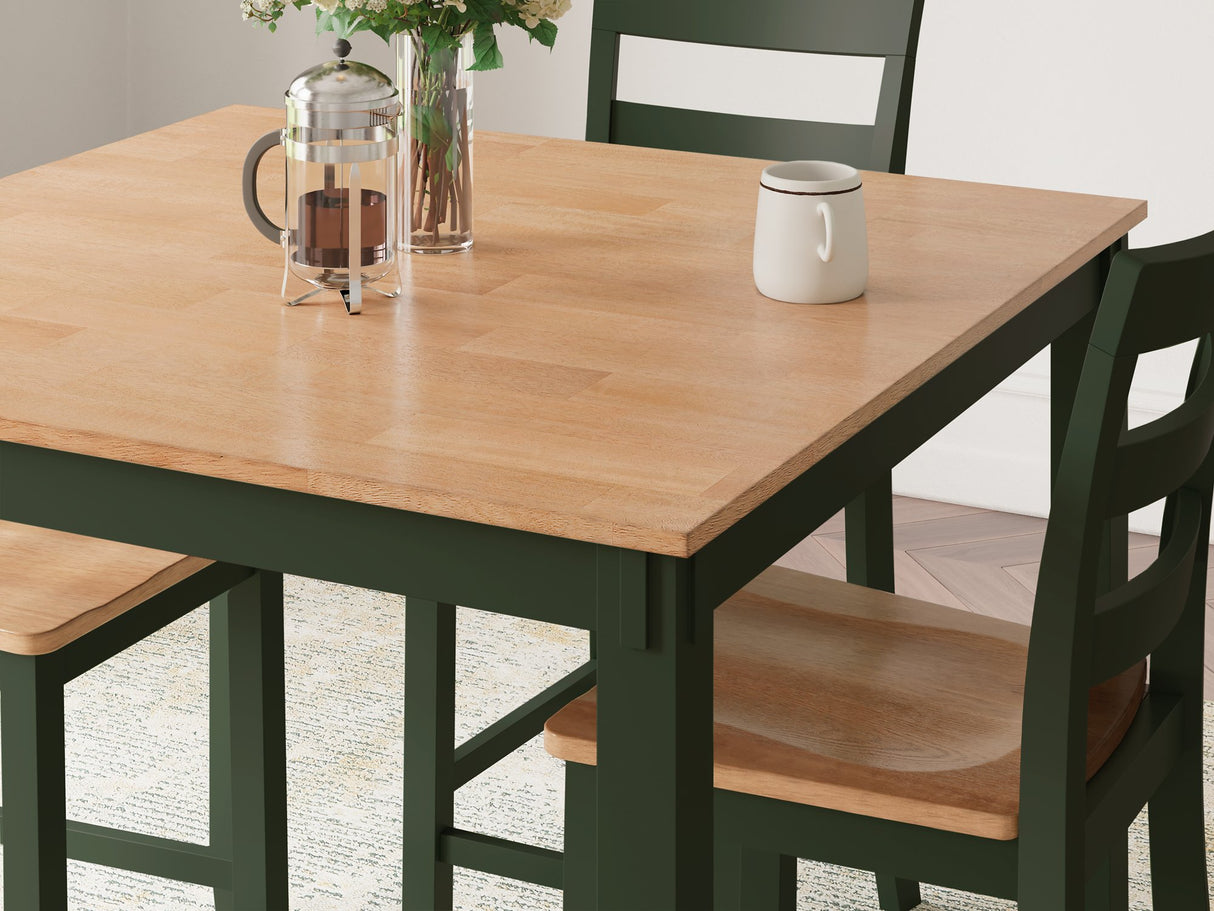Gesthaven Counter Height Dining Table and 4 Barstools (Set of 5) - Furniture World