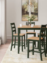 Gesthaven Counter Height Dining Table and 4 Barstools (Set of 5) - Furniture World